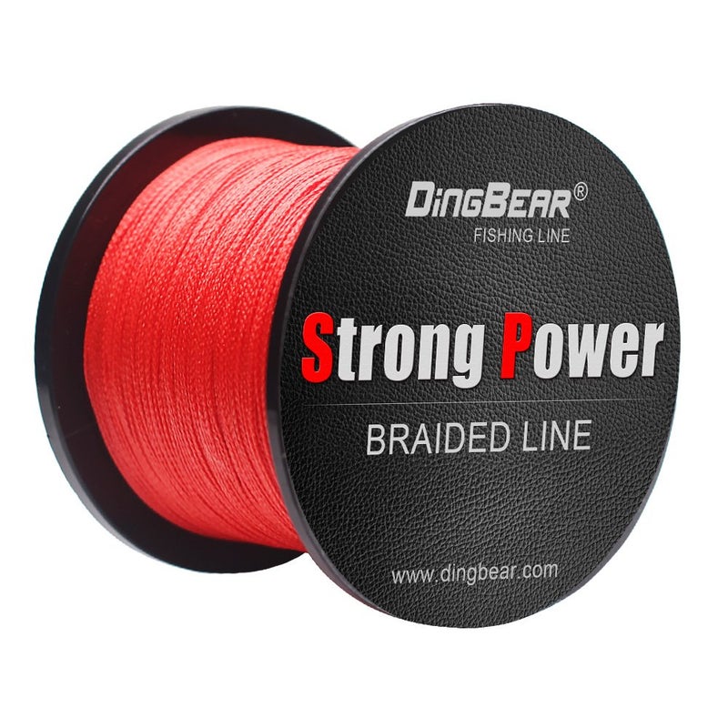 Dingbear 109Yd/100m 85LB/0.45mm Red Super Strong Pull Generic Braided Fishing Line Kite Line Woven Network Cable Cast Super Strength Fishing Lineâ€¦ - Image 1